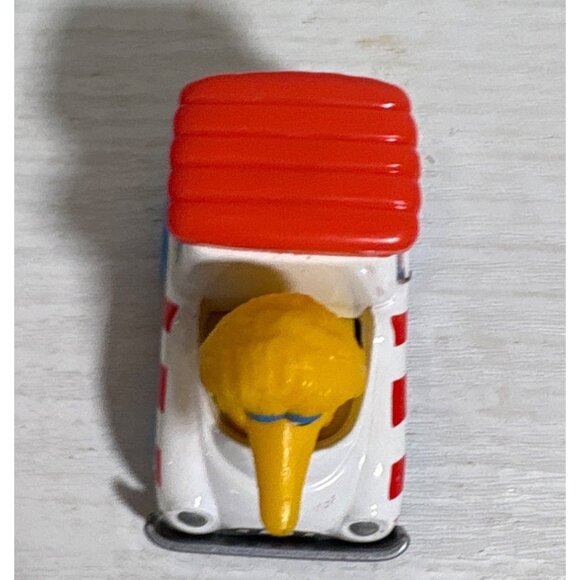 Big Bird Popcorn Car Toy 1988 Diecast Children's Television Network 2" - Picture 8 of 10